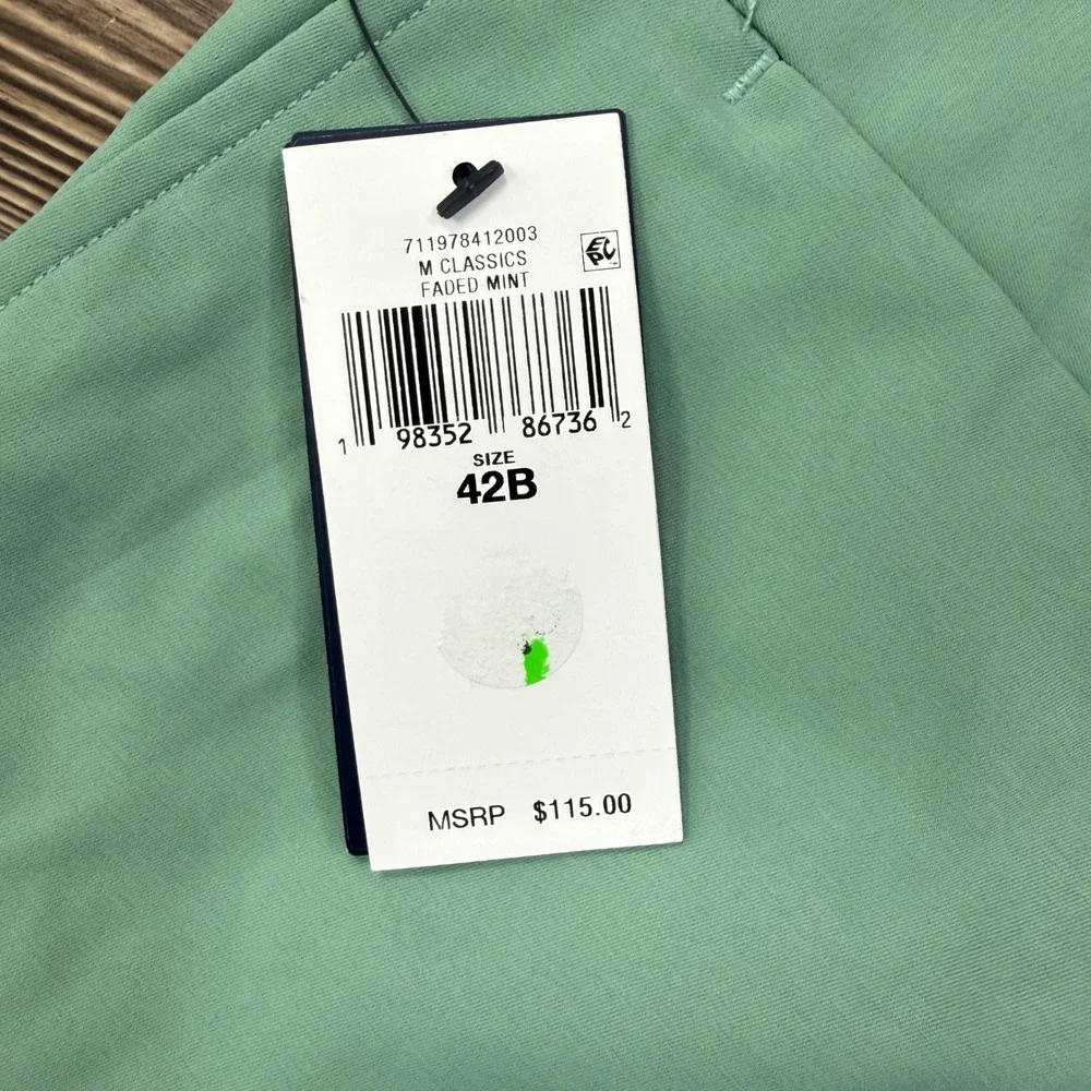Polo Ralph Lauren Mens Size 42B Performance Shorts Faded Mint Green Stretch NWT